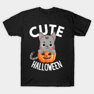 Cute Halloween Kitty T-Shirt